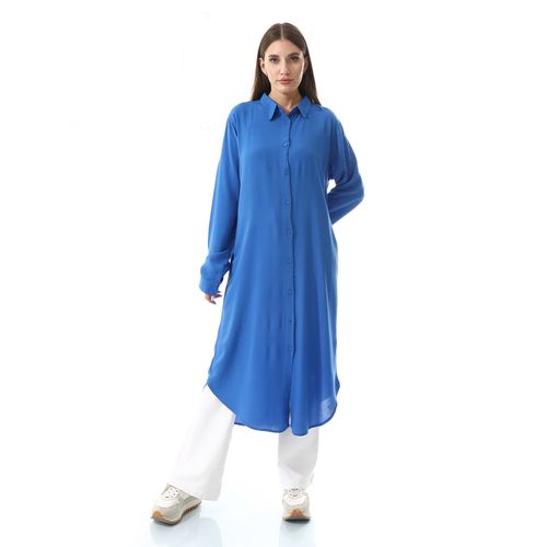 Buttons Down Closure Long Shirt