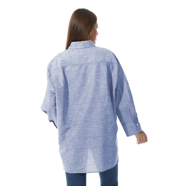 blue_heather_long_sleeve_buttoned_blouse