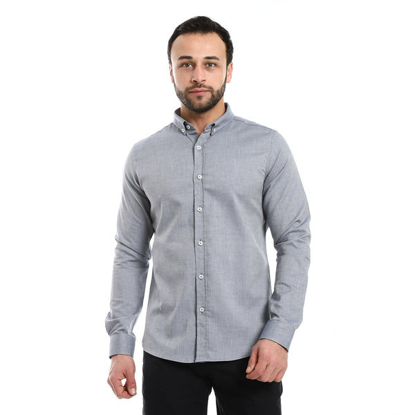 solid_cotton_full_sleeves_casual_shirt_-_heather_navy_blue