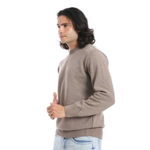 Round_Collar_Regular_Fit_Pullover-Cedar_Brown