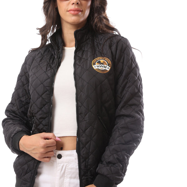 waterproof_fly_zipper_printed_black_jacket