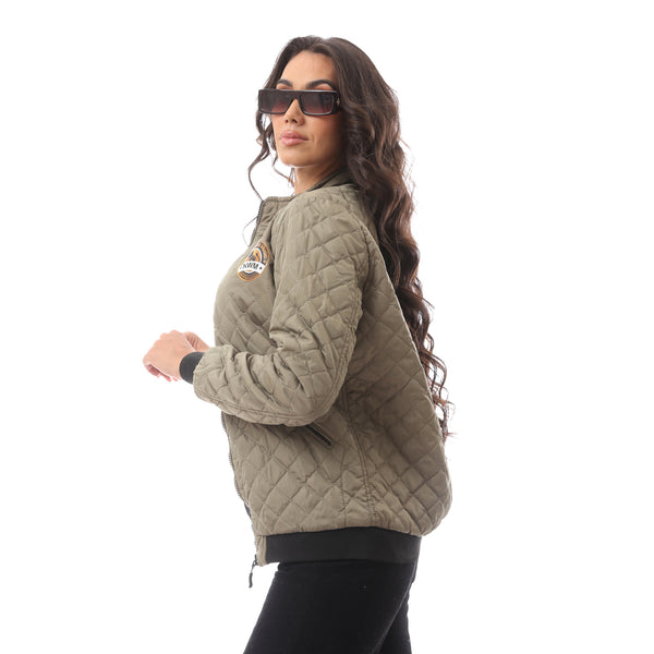 olive_green_waterproof_fly_zipper_printed_jacket