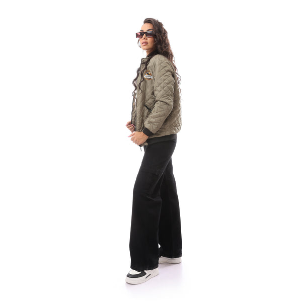 olive_green_waterproof_fly_zipper_printed_jacket