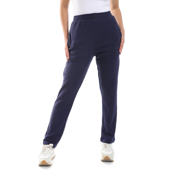 cotton_plain_navy_blue_slip_on_pajama_bottom