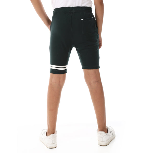one_thigh_white_double_strips_over_shorts_-_heather_dark_green