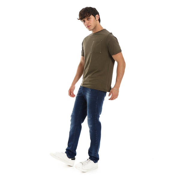 Regular Fit Dark Blue Practical Jeans