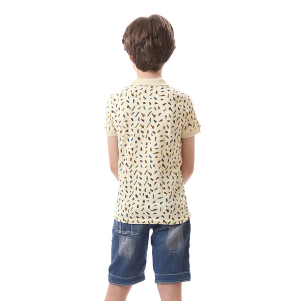 boys-colorful-pattern-light-yellow-polo-shirt