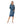 Tie-Dye Regular Fit Ribbed Dress - Shades Of Blue