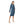 Tie-Dye Regular Fit Ribbed Dress - Shades Of Blue