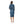 Tie-Dye Regular Fit Ribbed Dress - Shades Of Blue