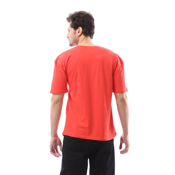 Jordan Printed Over Sized Slip On T-Shirt - Red