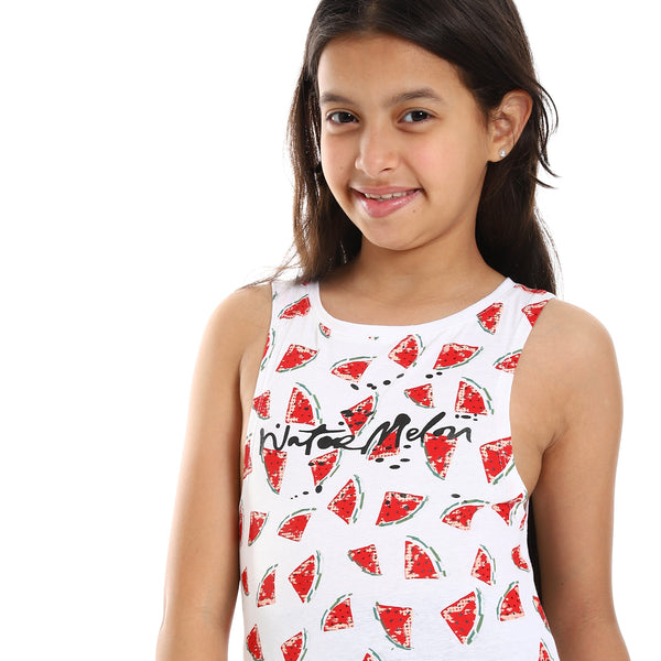 watermelon_slip_on_sleeveless_pajama_-_white-_red_-_green
