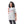 Over-sized Printed Cotton T-shirt - Heather Grey