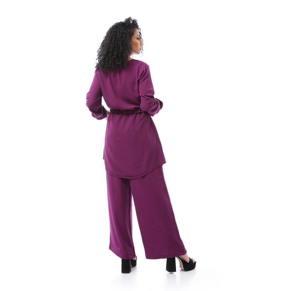 Purple Fashionable & Comfortable Suit Set