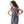 Load image into Gallery viewer, Multi-Printed Bow Girl Dress - Royal Blue
