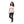 Printed Tee & Solid Pants Pajama Set - Beige & Black