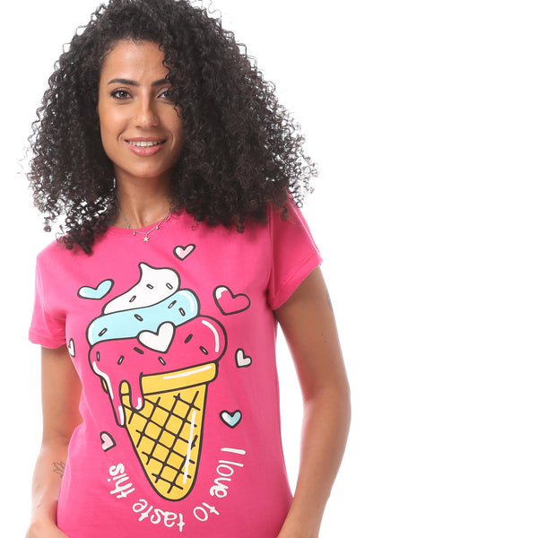 Fuchsia Slip On Comfy Pajama Set