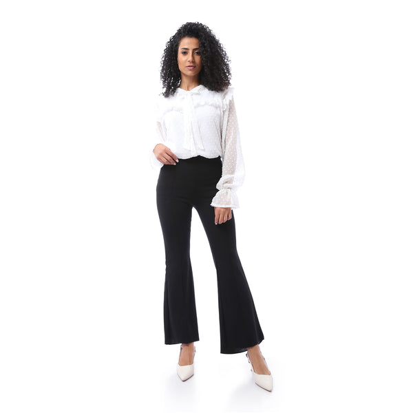 blouse_with_lace_up_-_sleeveless_top_set_-_white