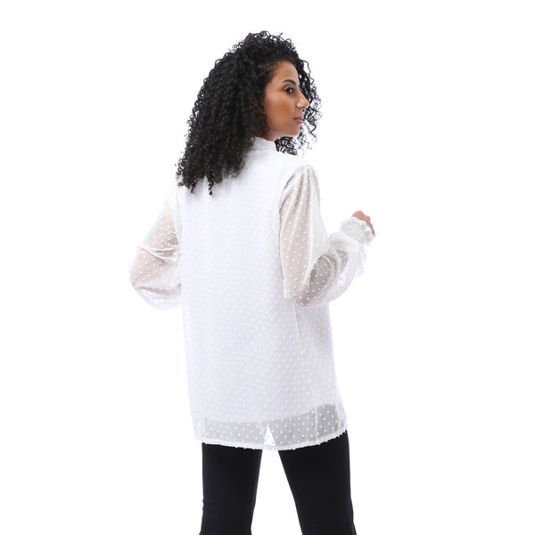 mandarin_collar_blouse_-_sleeveless_top_set_-_white