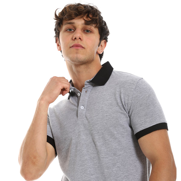 matching_collar_-_sleeves_band_polo_shirt_-_grey_-_black