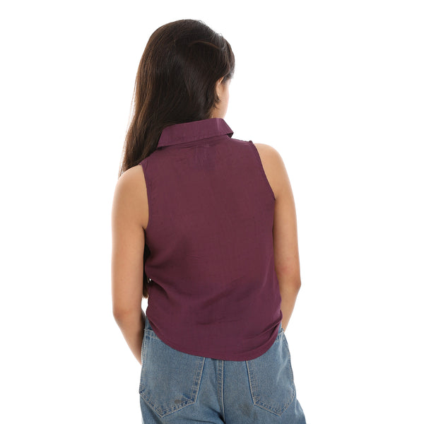 sleeveless_eggplant_self_patterned_girls_shirt