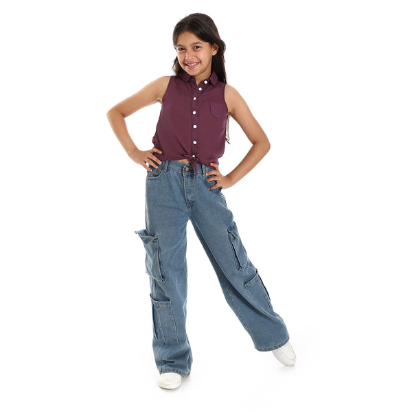 sleeveless_eggplant_self_patterned_girls_shirt
