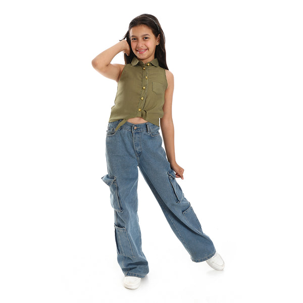 turn_down_collar_buttoned_down_olive_shirt