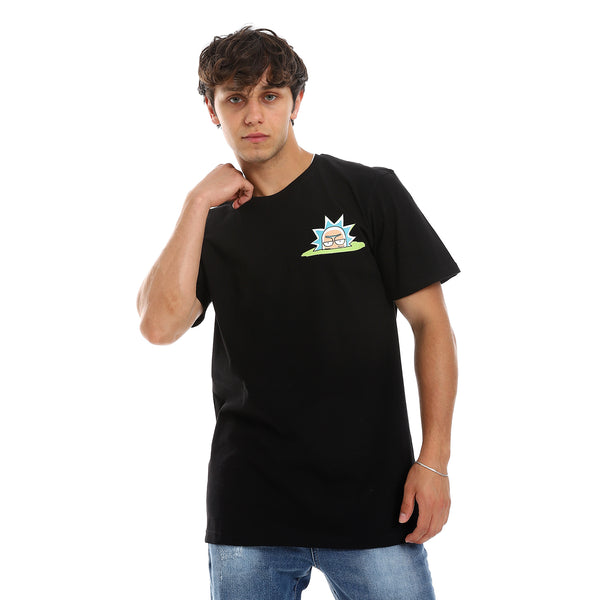 Casual Tee With Chest Print