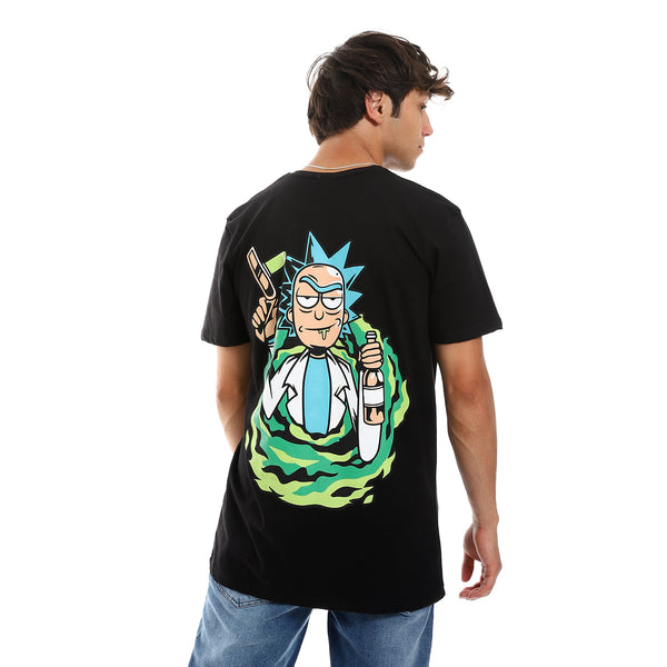 Casual Tee With Chest Print