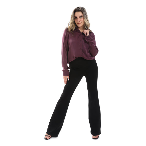 Metalic Eggplant Buttoned Down Shirt