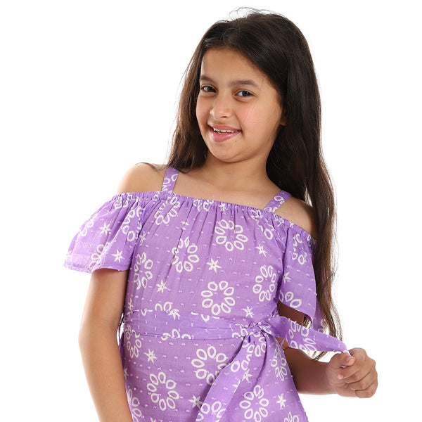 slip_on_cold_shoulder_white_-_lavendar_dress