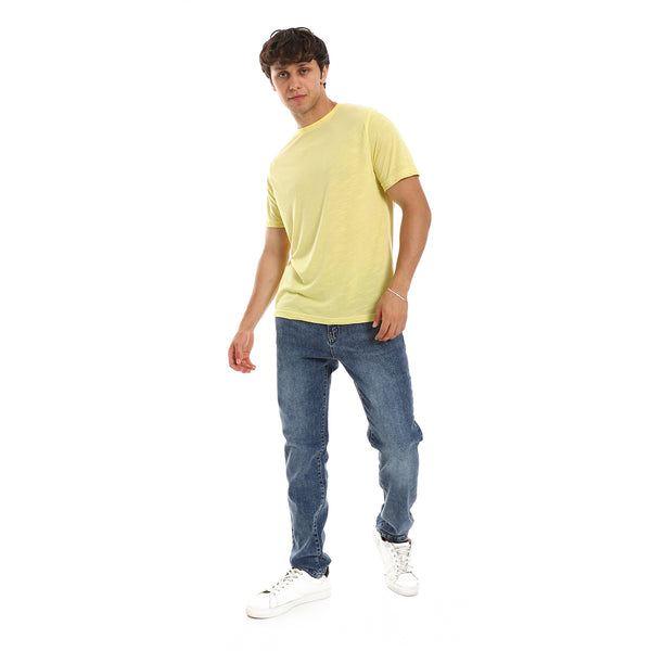 hips_length_round_neck_tee_-_heather_yellow