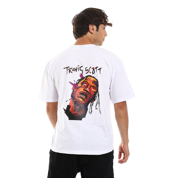 Slip On "Travis" Printed Cotton Men Tee