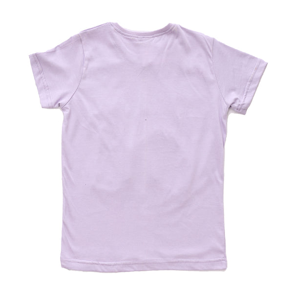 Purple Slip On Round Neck Boys Tee