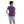 تحميل الصورة في عارض المعرض ، Printed Pattern Short Sleeves Boys T-Shirt - Purple
