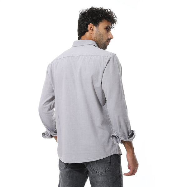 Buttoned_Long_Sleeves_Shirt_With_Side_Pocket_-_Grey