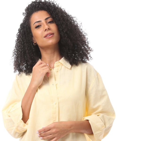 yellow_solid_long_sleeve_buttoned_blouse