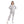 Load image into Gallery viewer, Notched Collar Buttoned Plain Women Jumpsuit - Light Grey

