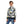 Load image into Gallery viewer, Self Pattern Long Sleeves Boys Hoodie - White, Grey &amp; Blue
