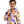 Load image into Gallery viewer, Self Pattern Long Sleeves Boys Hoodie - White, Orange &amp; Fuchsia
