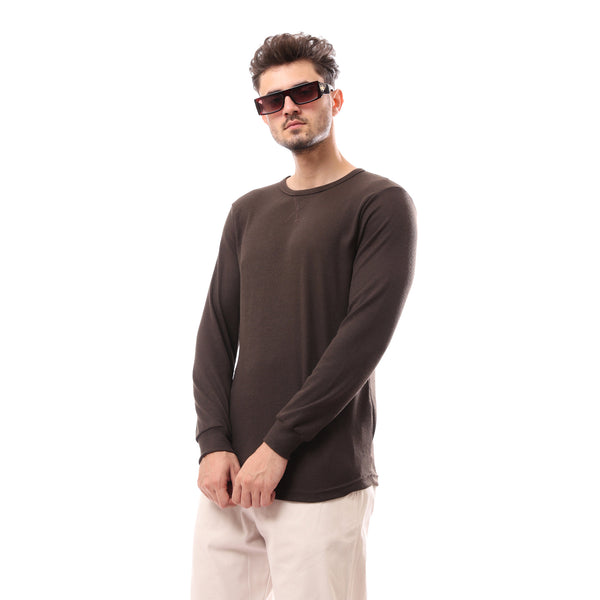 brown_slip_on_knitted_winter_pullover