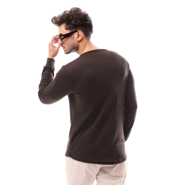brown_slip_on_knitted_winter_pullover