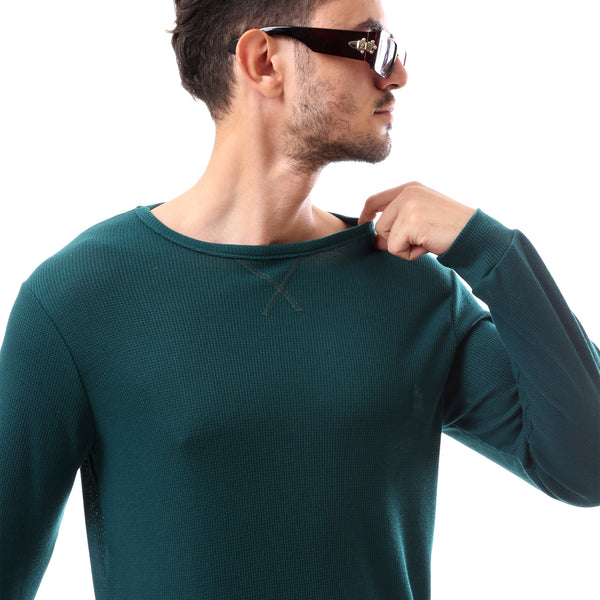 slip_on_green_cotton_round_neck_pullover