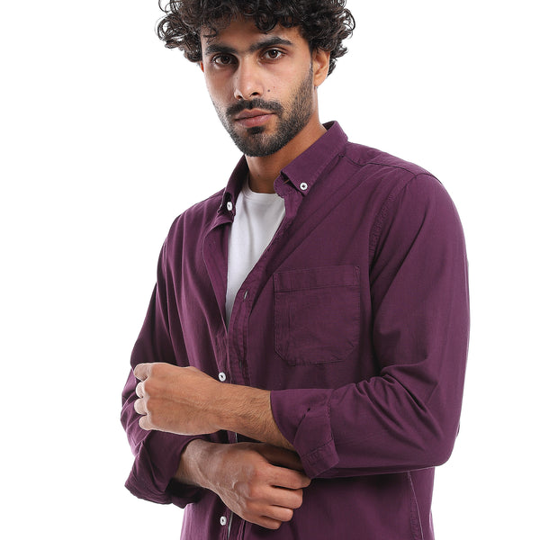 Buttons Down Closure Long Sleeves Shirt