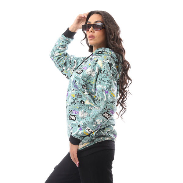 Mint Green Slip On Comfy Hoodie
