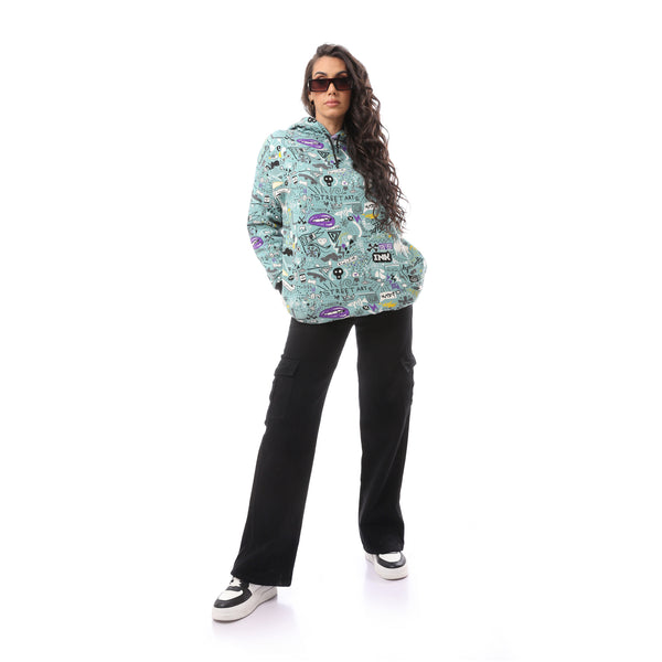 Mint Green Slip On Comfy Hoodie