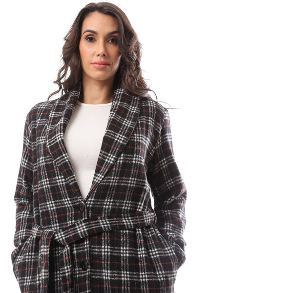 black_patterned_long_cotton_robe