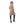Load image into Gallery viewer, Beige Long Sleeve Patterned Winter Coat
