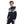 Load image into Gallery viewer, Navy Blue Hoodie With Yellow Drawstrings
