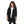 Load image into Gallery viewer, Press Button Closure Hoodie Neck Girls Jacket - Black
